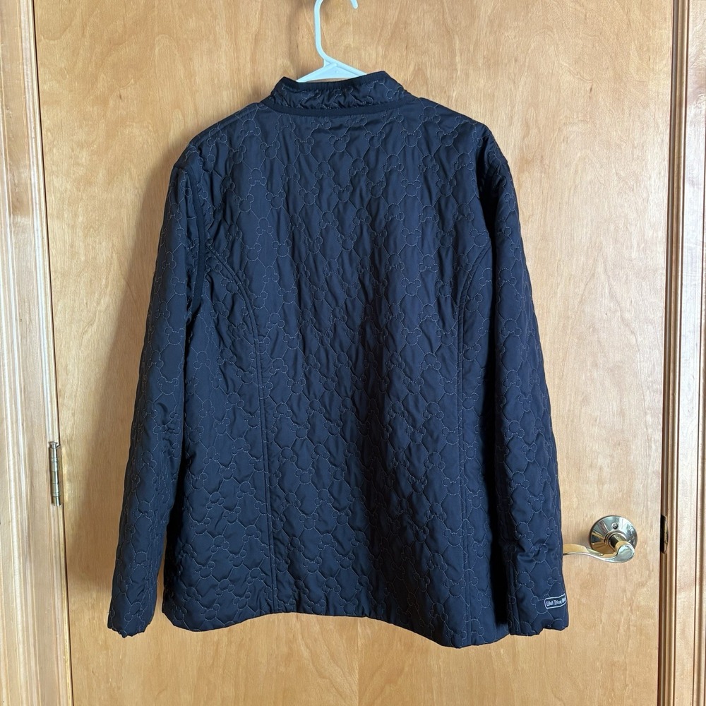 Disney Parks Black Lightweight Mickey‎ Mouse Quilted Jacket with Pockets XXL - Picture 2 of 12